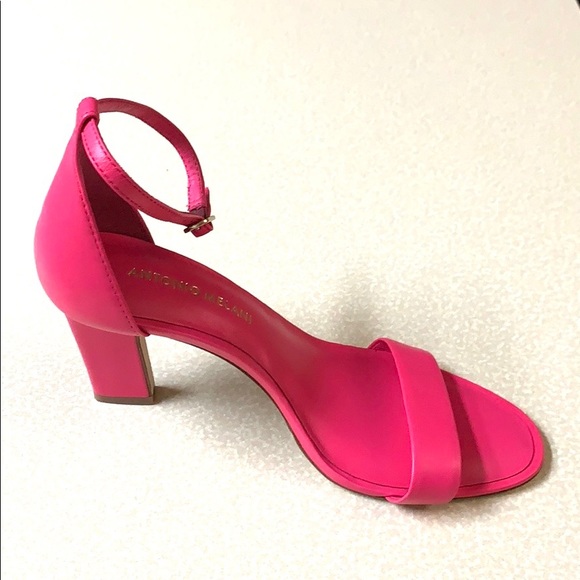 NWT Antonio Melani Stacen Leather Dress Sandal - Picture 4 of 7